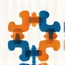 Abstract icon representing brand partnerships and collaboration